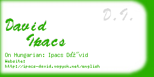 david ipacs business card